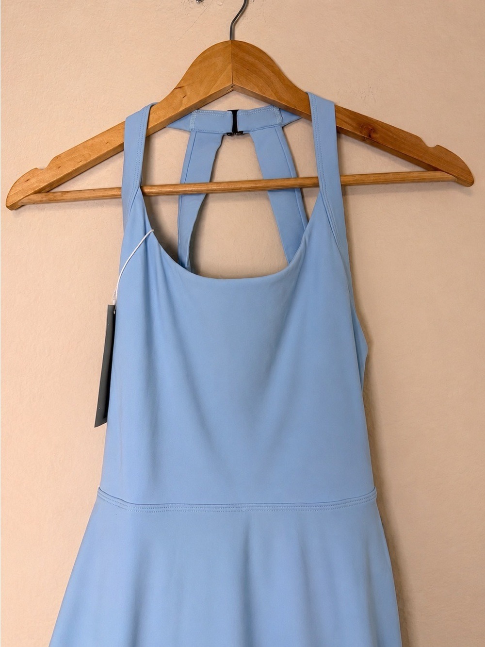 Halara Active Dress Light Blue XS SoftlyZero Airy Backless Twisted - Picture 8 of 13